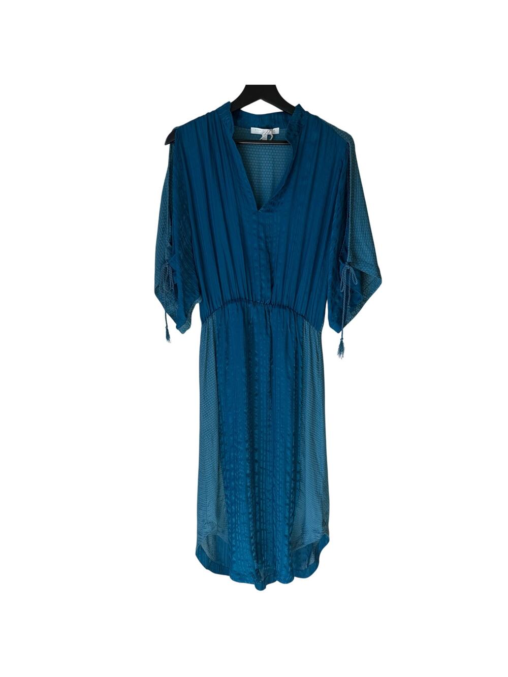 Burning Torch Open Arms Midi Dress Size Small NWOT Production Sample